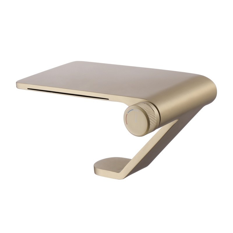 Luxury Waterfall Faucet Stainless Steel Hotel Bathroom Sink Tap