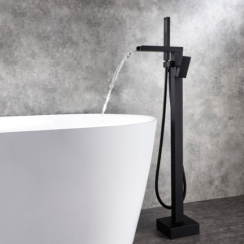 Modern Freestanding Single Handle Bathtub Faucet Tub Filler
