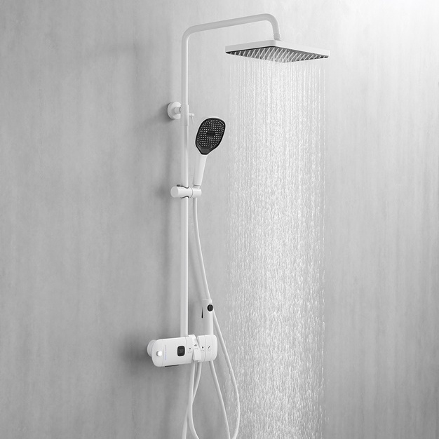 Piano Key Bathroom Rain Shower System With Handheld Shower and Bidet