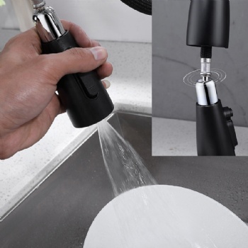 High Arc Brass 2-Function Pull Down Faucet for Kitchen Sink