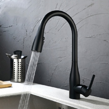 High Arc Brass 2-Function Pull Down Faucet for Kitchen Sink
