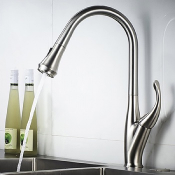 HYGESS Single Handle 2-Function Pull Down Sprayer Kitchen Faucet