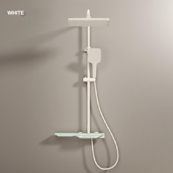 Gun Gray Piano Key Bathroom Digital Display Rain Shower System