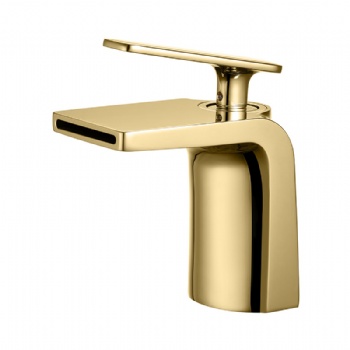 Stylish Waterfall Basin Faucet Brass Single Handle Hot and Cold Mixer