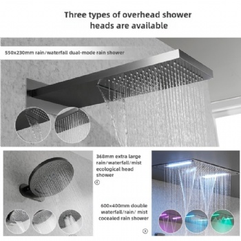 Bathroom Rain Shower System Contemporary Concealed Thermostatic Shower Faucet
