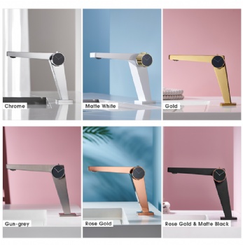 Luxury Gold Single Handle Bathroom Basin Faucet Brass Sink Mixer