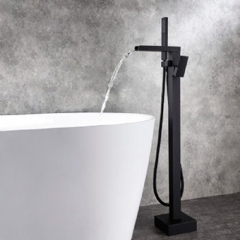 Modern Freestanding Single Handle Bathtub Faucet Tub Filler