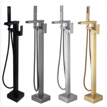 Modern Freestanding Single Handle Bathtub Faucet Tub Filler