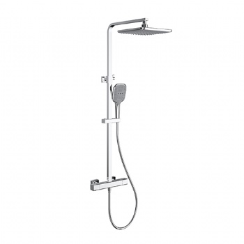 Wall Mount Rainfall Shower System with Tub Filler