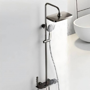 Digital Thermostatic Shower System With Handheld Shower and Bidet