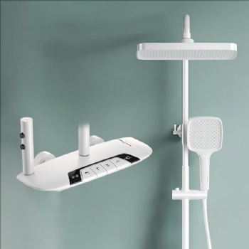 Digital Thermostatic Shower System With Handheld Shower and Bidet