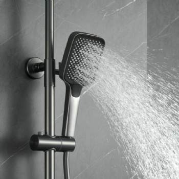 LED Mood Lighting Digital Time Display Shower System