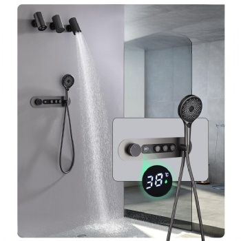 Digital Display Concealed Smart Rain Shower System