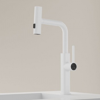 360 Degree Rotating Rainfall Pull Out Kitchen Faucet