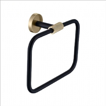 Luxury Brass Black Gold 7 Piece Bathroom Accessories Set